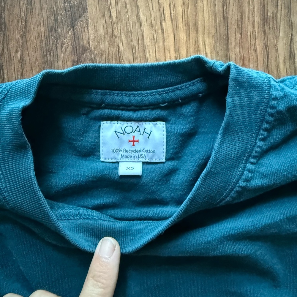 Noah Teal Recycled Cotton T-Shirt